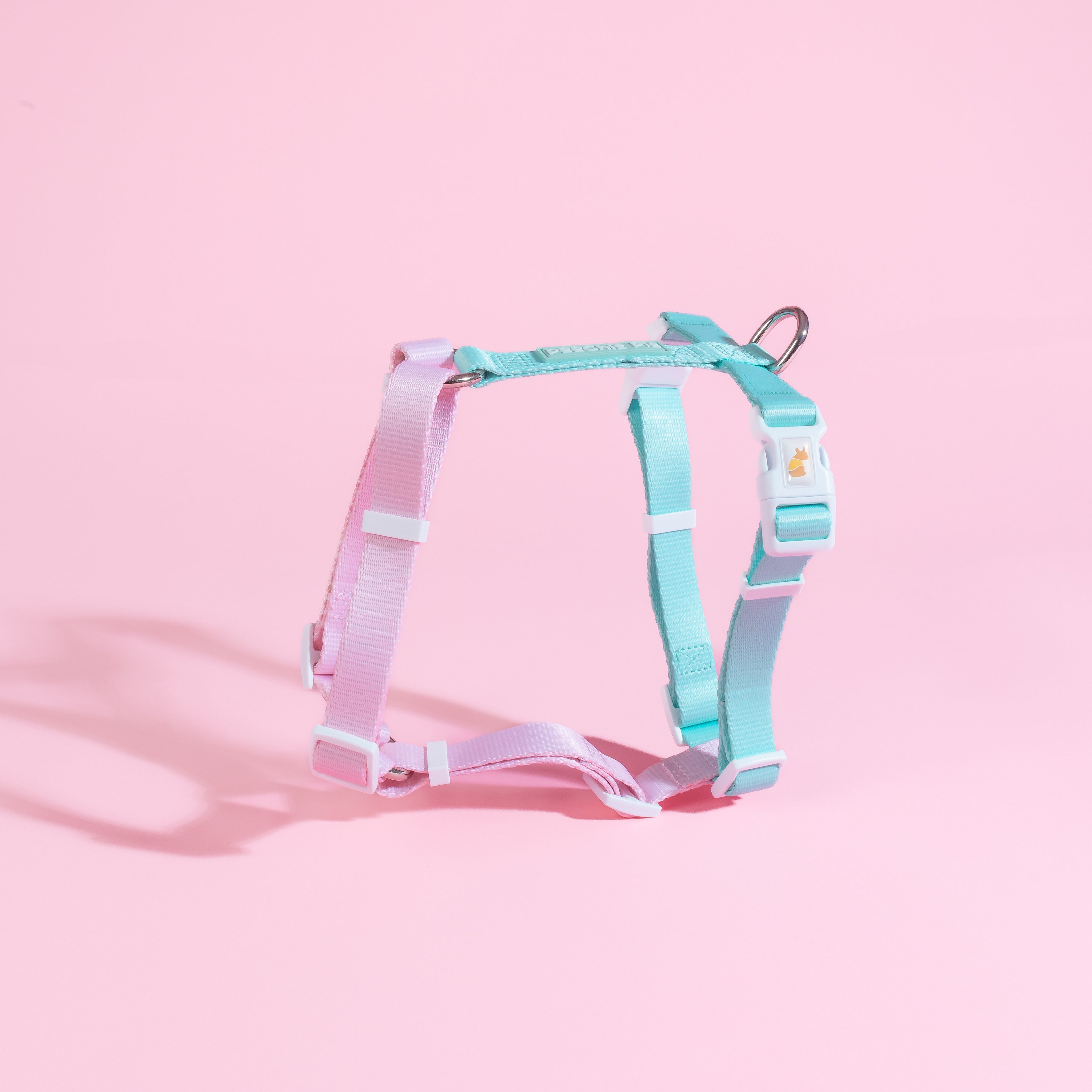 poochie-pie-dog-harness-collar-safe-strong-reliable-easy-fit-nopull-no-pull-pink-mint-green-d-ring-pastel-best-harnesses-for-dogs-australia-made-australian-USA-NZ-strap-webbing