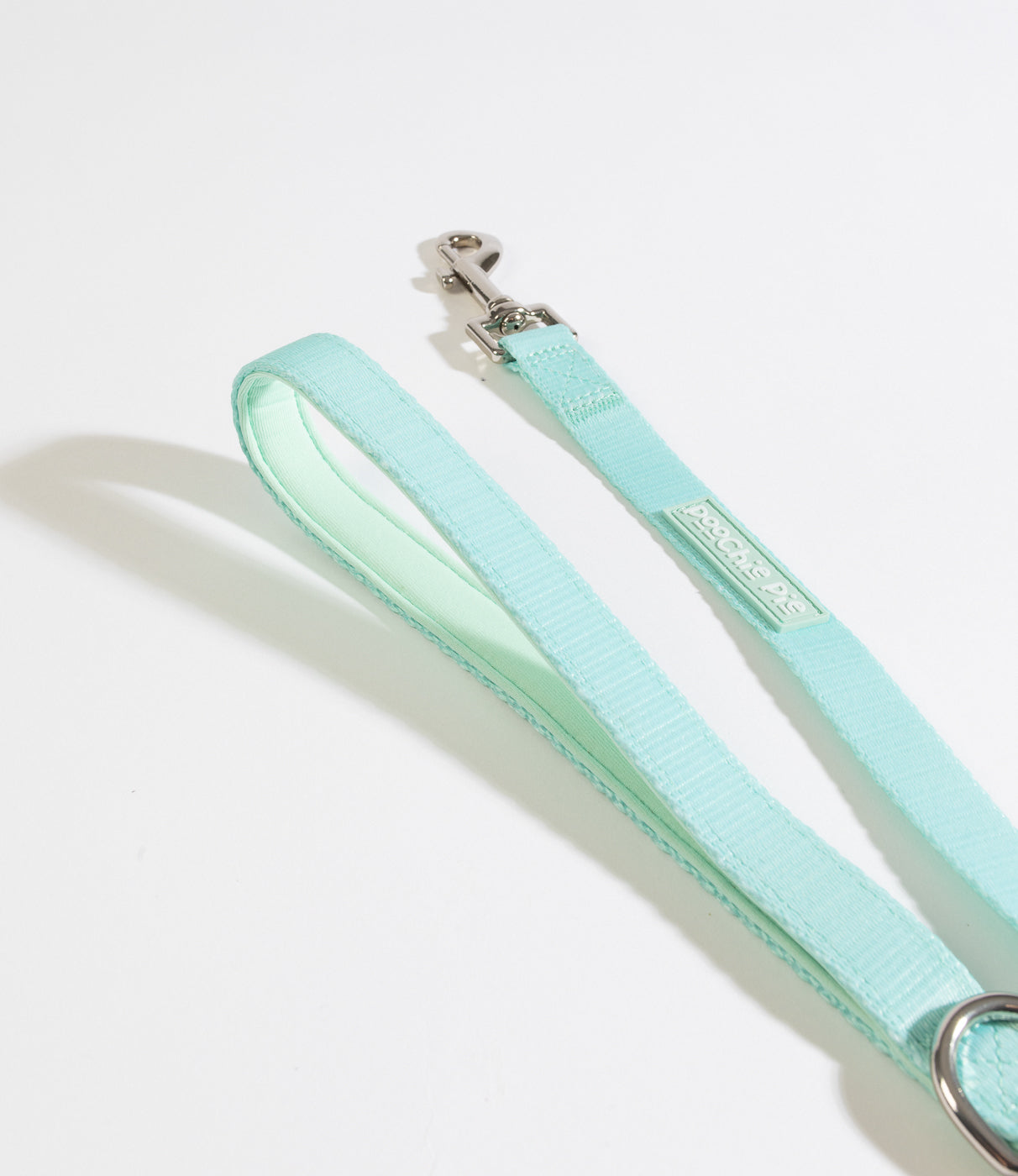 poochie-pie-dog-accessories-leash-lead-green-mint-pastel-best-dogs-brand-australia-sunshine-coast-brisbane-local-small-business-walkwear-walk-wear-strong-safe-soft-padded-handle