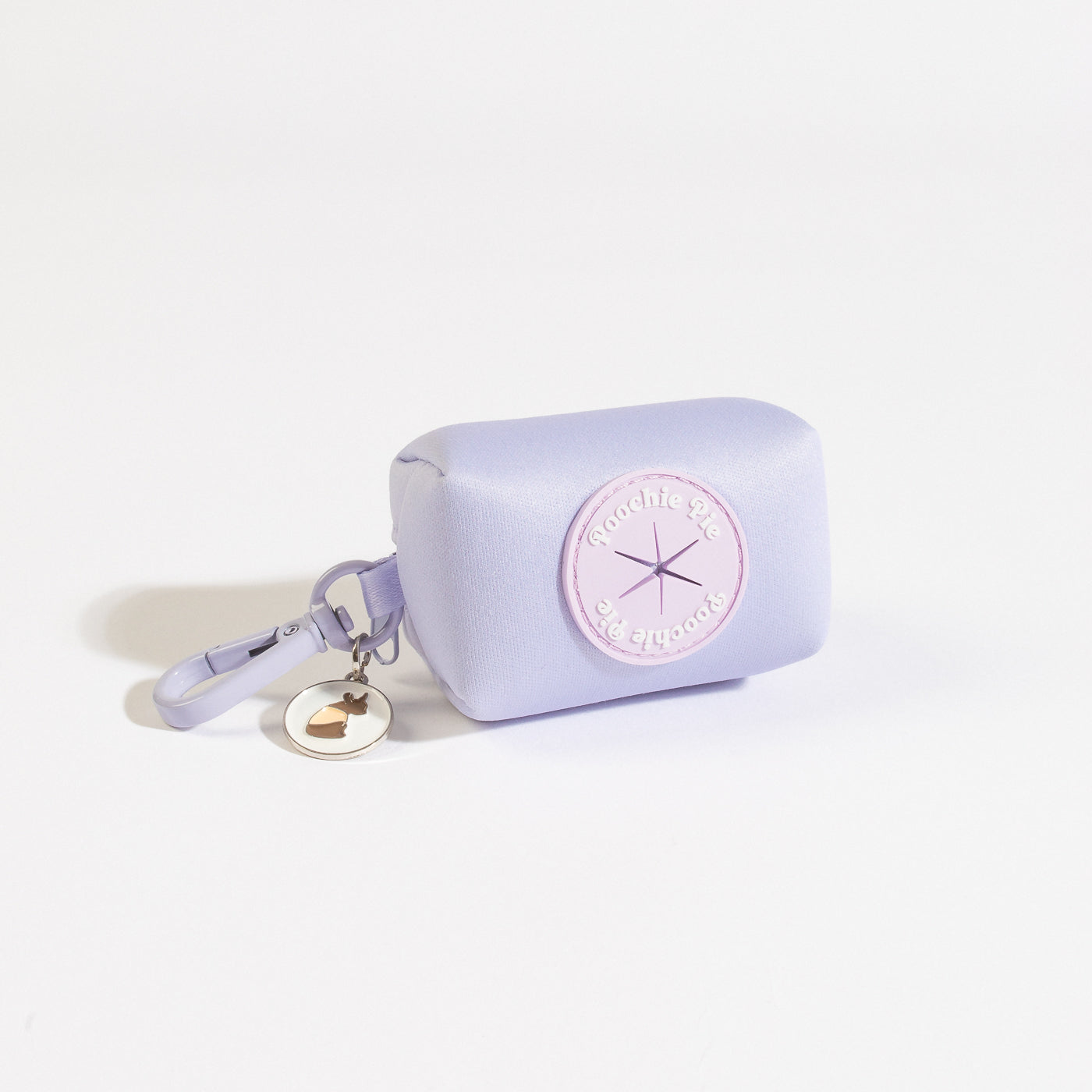 Poochie-pie-purple-charm-poop-bag-holder-poopie-lilac-mix-and-match-rainbow