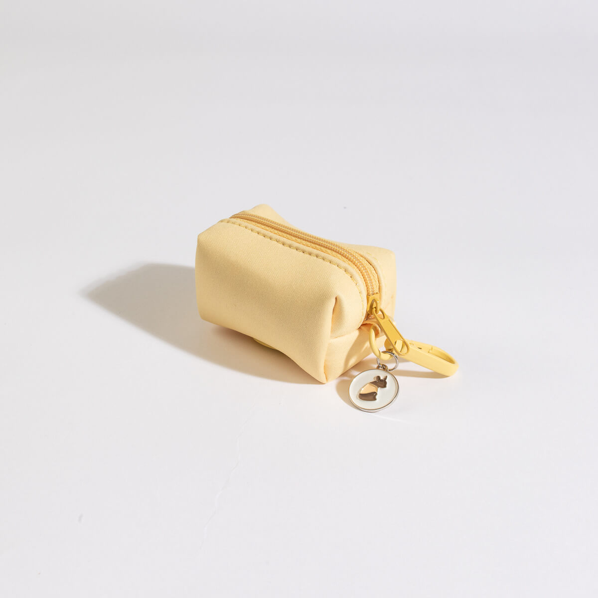 poochie-pie-dog-walkwear-poop-bag-holder-accessories-value-minimal-simple-yellow-zip-waste-bags-charm-cute-matching