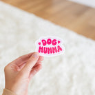 Poochie Pie Dog Mumma Pink Waterproof Vinyl Sticker