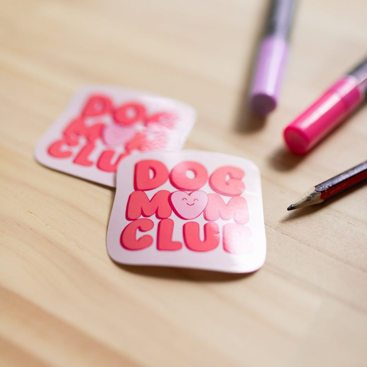 Dog Mum Club Glossy Sticker Decal Decorative Dog Mum Waterproof Vinyl Poochie Pie