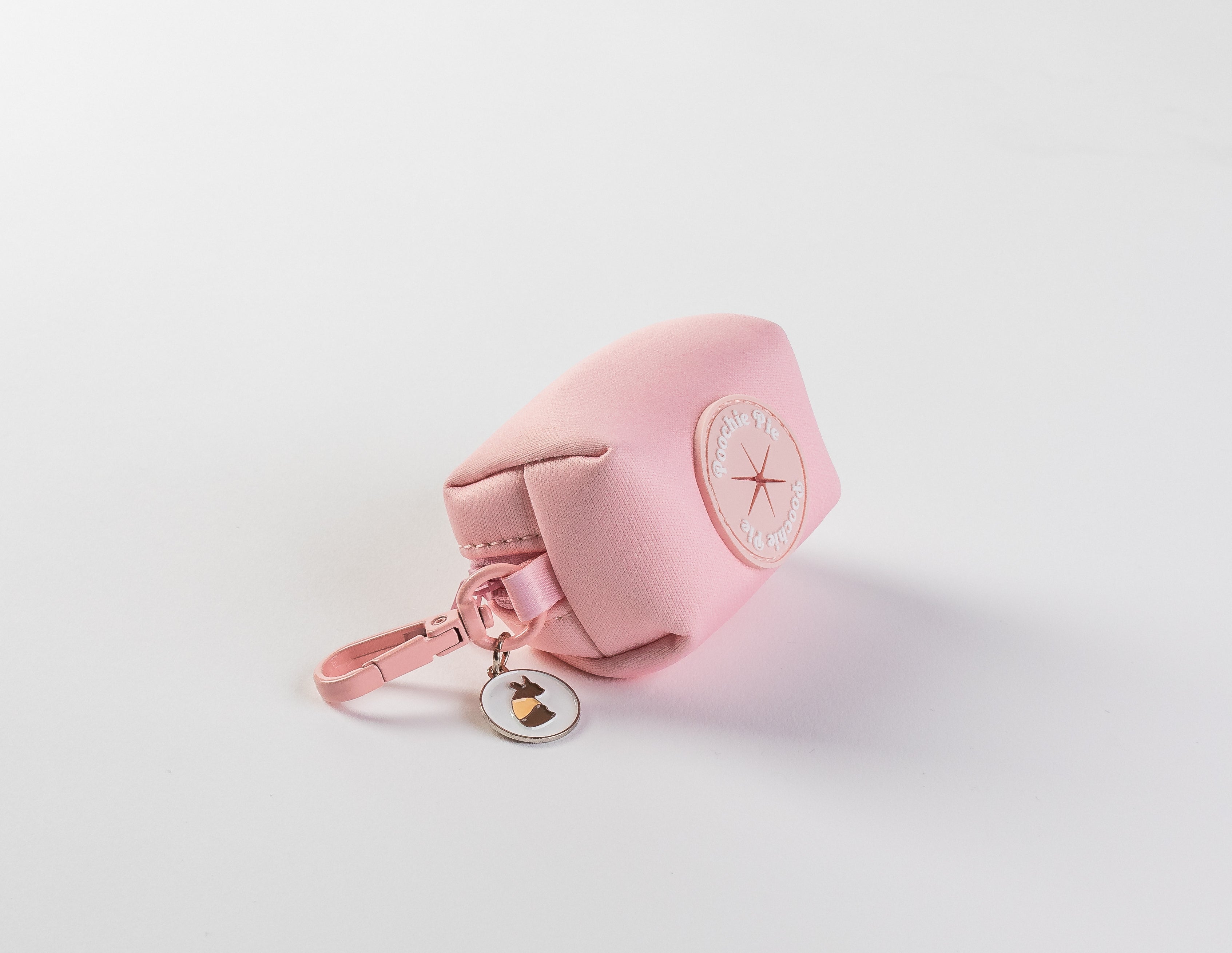 poochie-pie-pink-poop-bag-holder-poopie-charm-dog-accessories-mint-walk-wear-best