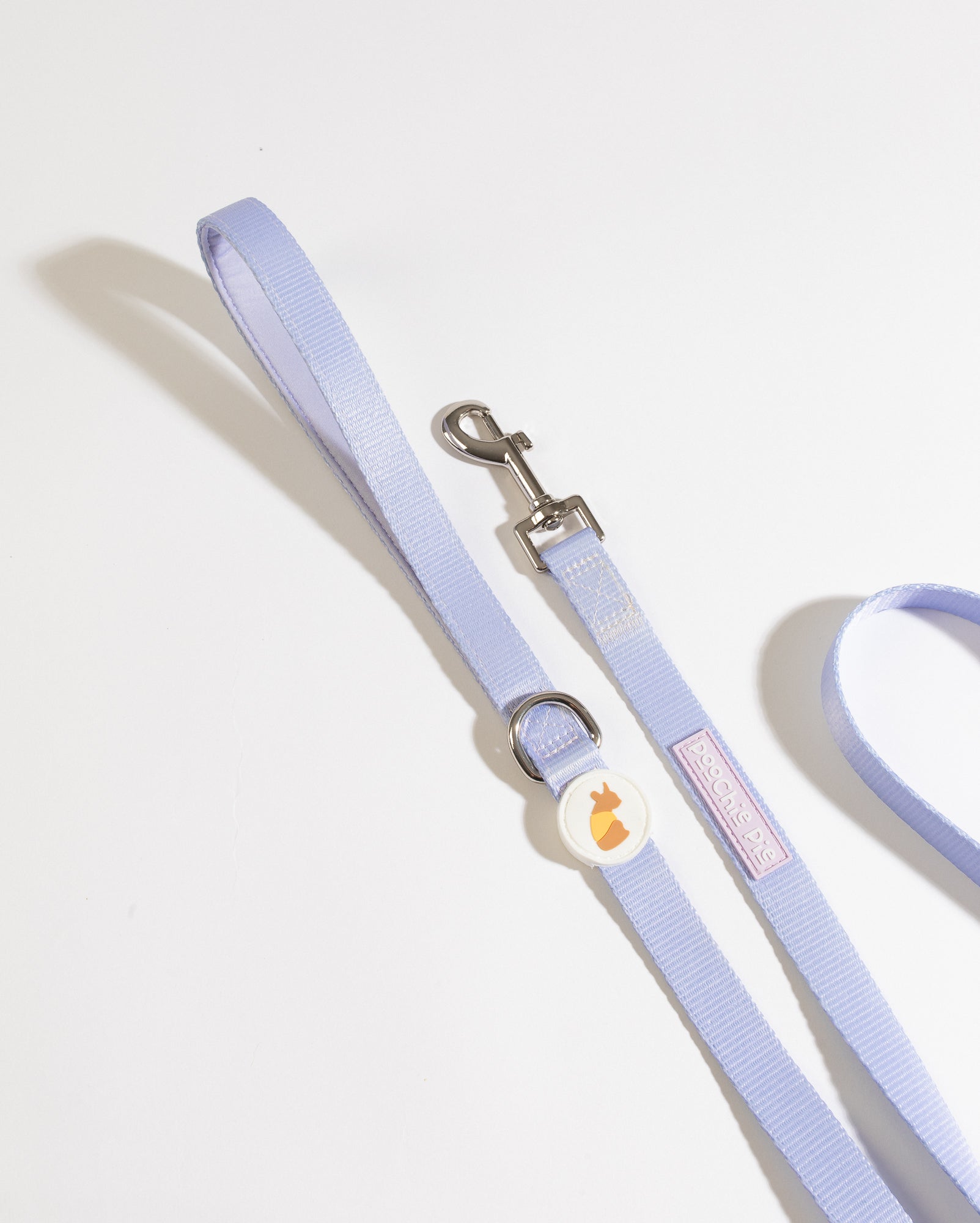 Poochie-pie-purple-dog-collar-leash-lead-walk-wear-pastel-rainbow-soft-lilac-dogs-best-seller-nopull-no-pull